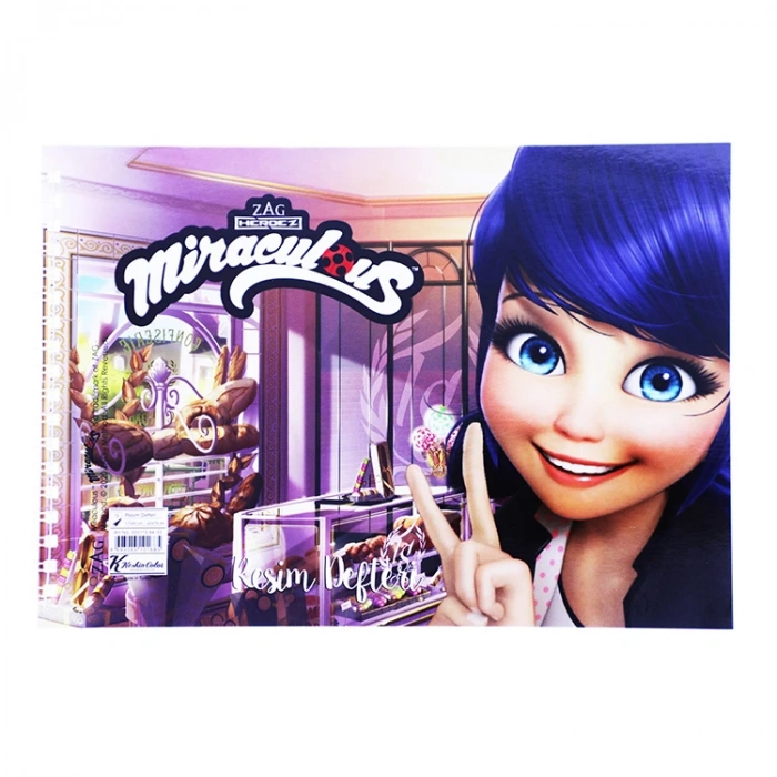 KESKİN LADY BUG 17X24 SPİRALLİ KARTON KAPAK RESİM DEFTERİ 15YP.