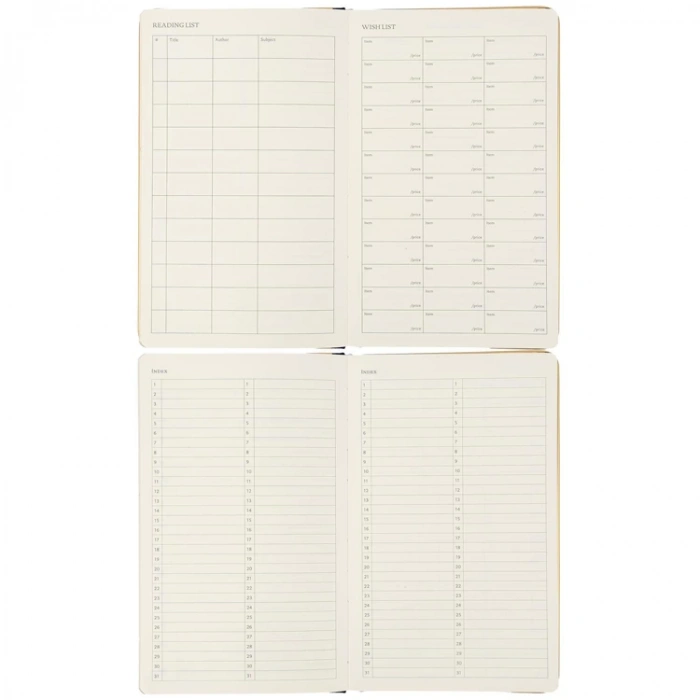 VICTORIAS JOURNALS MONACO 0234 VEGAN DERİ SERT KAPAK 13x21 100gr.160 SYF. PLANNER ÇİZGİLİ DEFTER BEJ