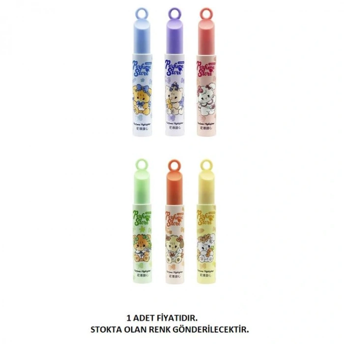 MİKRO NH-1038 PERFUME STORE KOKULU FOSFORLU İŞARET KALEMİ -  TEKLİ