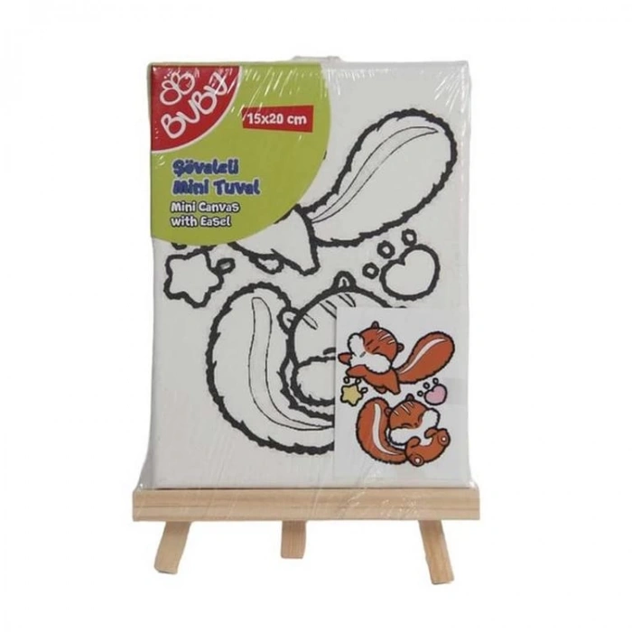 BU-BU  ŞÖVALELİ  MİNİ TUVAL 15X20CM - BUBU-TU0019  -TEKLİ