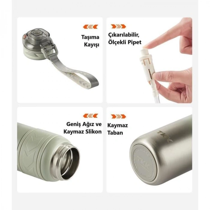 VAGONLİFE  T2022 TKK PASLANMAZ ÇELİK TERMOS 500 ML YEŞİL