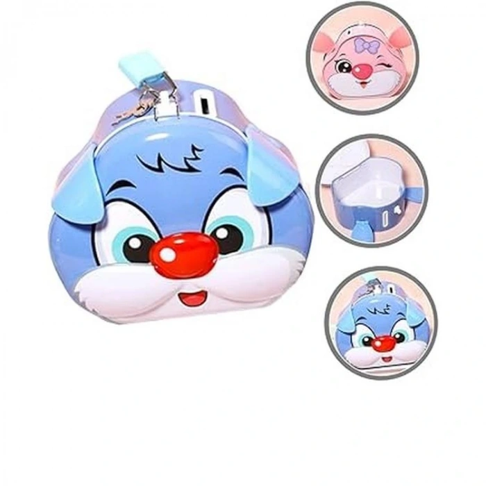 HUN BEST S-191-2 (13-10)  TAVŞAN KİLİTLİ METAL KUMBARA 3+ - TEKLİ