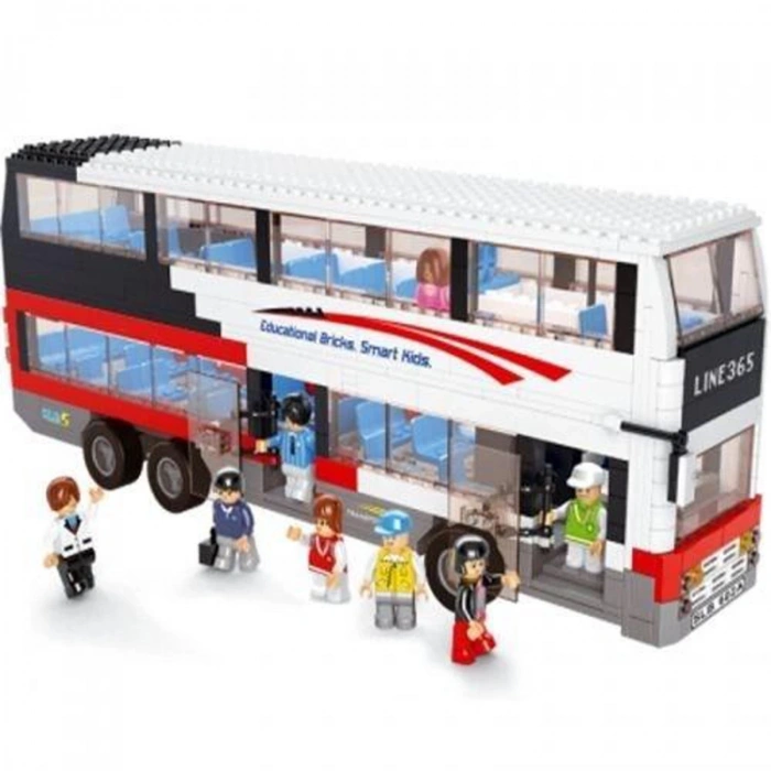 CC OYUNCAK SLUBAN M38-B0335 TOWN BLOK ÇİFT KATLI OTOBÜS LEGO 741 PARÇA