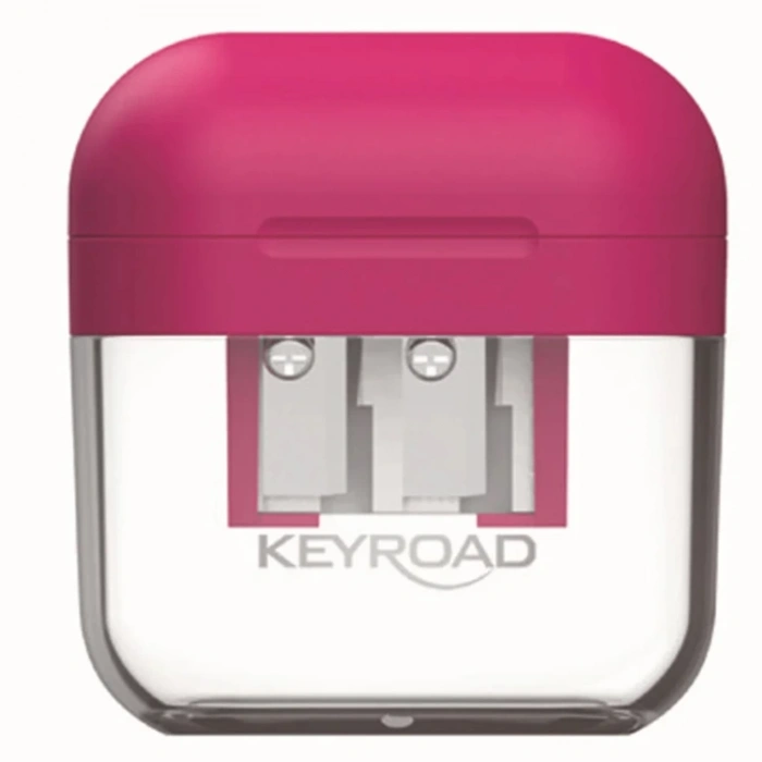 KEYROAD KR972517 TWIN-HOLE İKİ  GÖZLÜ HAZNELİ KAPAKLI KALEMTRAŞ