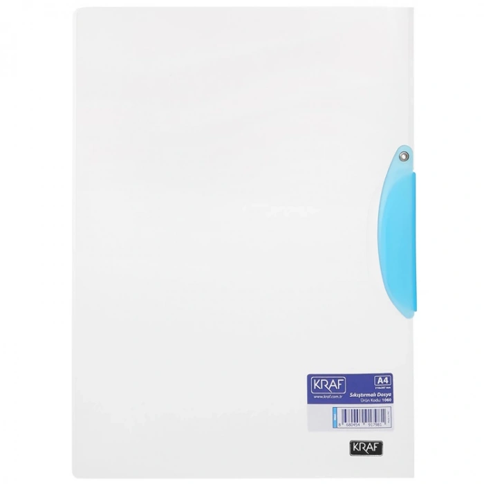 KRAF 1060 SIKIŞTIRMALI DOSYA QUICK CLIP MAVİ - TEKLİ