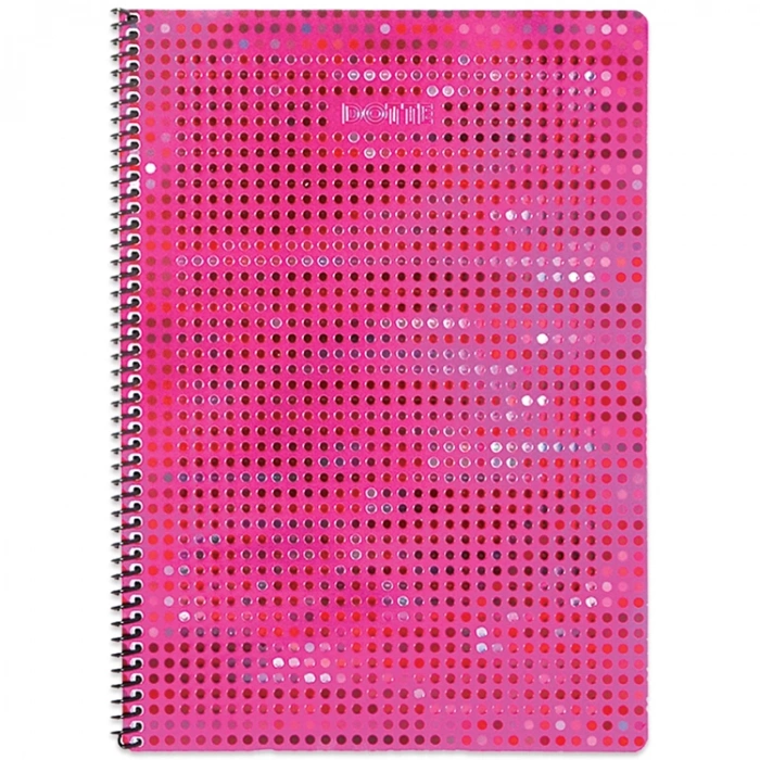 KESKİN DOTTE METALİZE A4 SPİRALLİ KARTON KAP. 80 YP. ÇİZGİLİ DEFTER