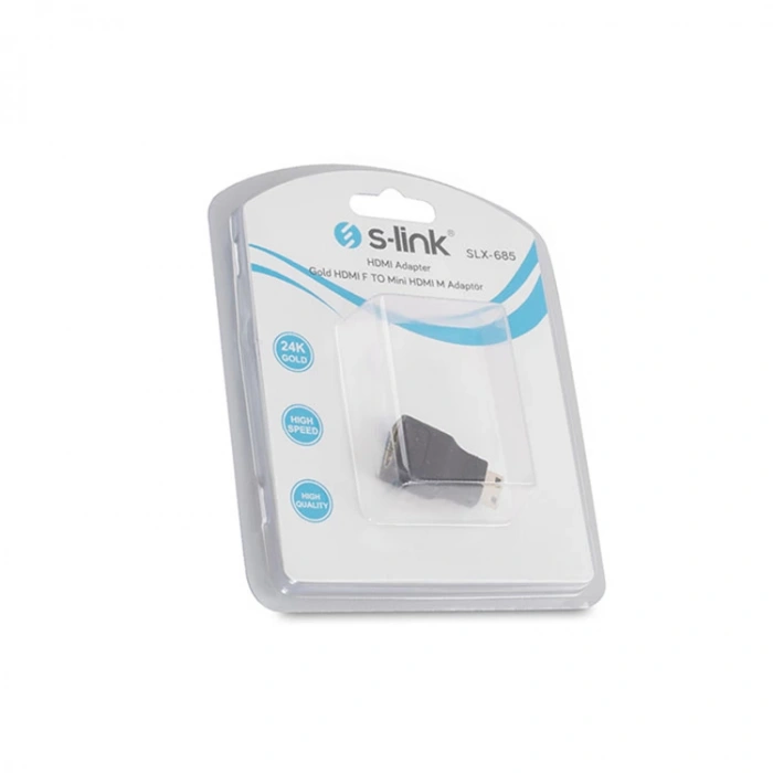 S-LINK SLX-685 GOLD HDMI F TO MİNİ HDMI M ADAPTÖR