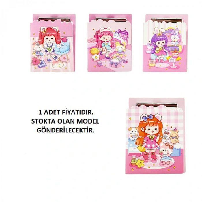 MİKRO NT-19 CUTE GIRL MİNİ SEKTERETLİK NOT DEFTERİ ÇİZGİLİ - TEKLİ