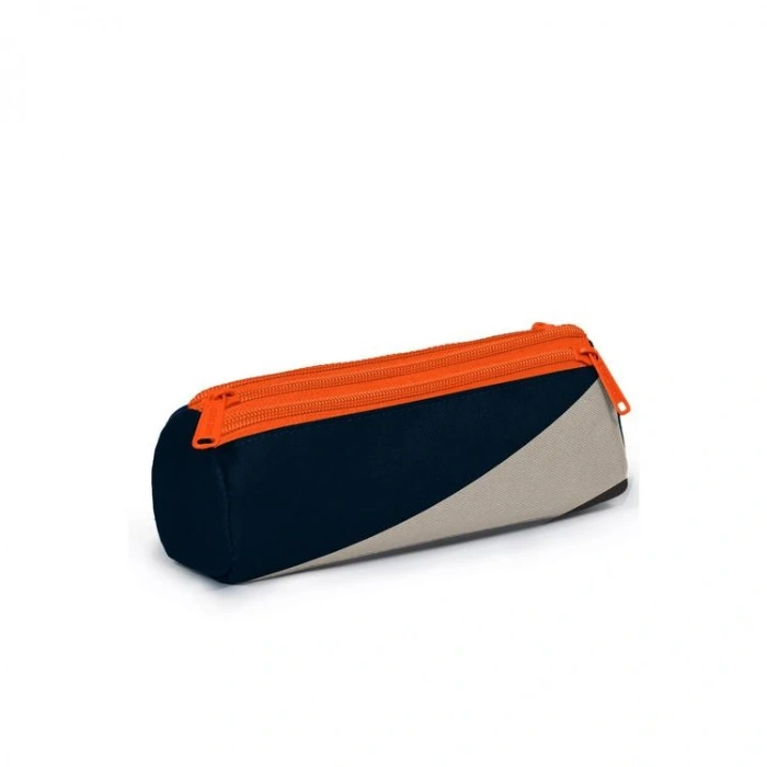 CORAL HIGH 11193 KIDS LACİVERT KOYU GRİ BEJ RENKLİ ÜÇ BÖLMELİ KALEM ÇANTASI