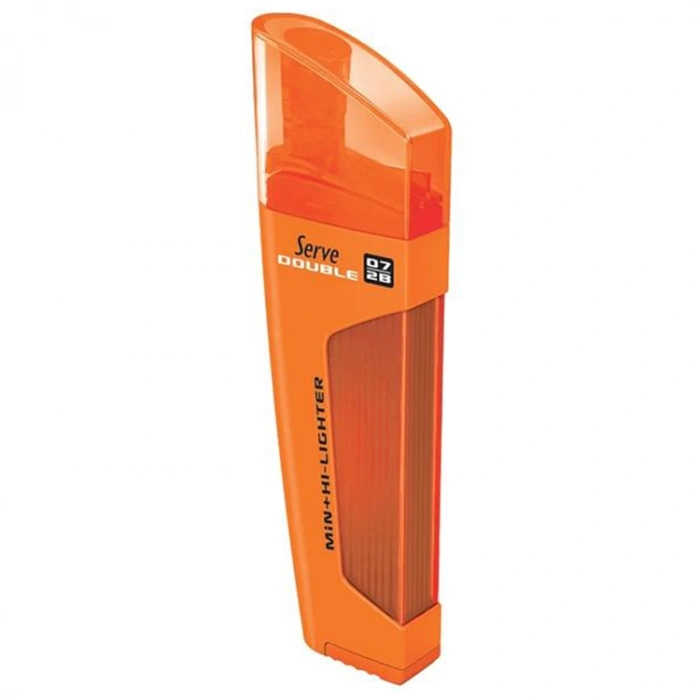 SERVE DOUBLE 80Lİ MİN + FOSFORLU KALEM 2B 0.7