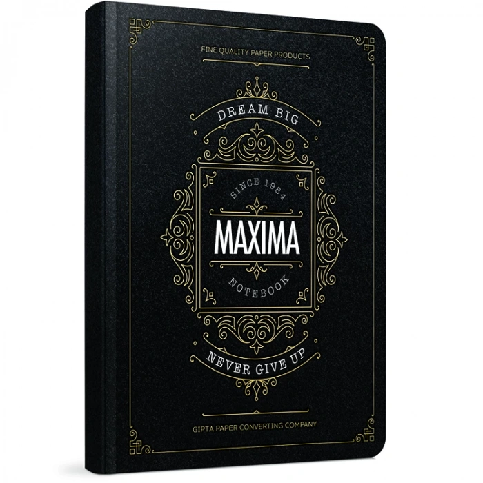 GIPTA MAXIMA İPLİK DİKİŞLİ SERT KAPAK DEFTER 13x21 120YP. ÇİZGİSİZ