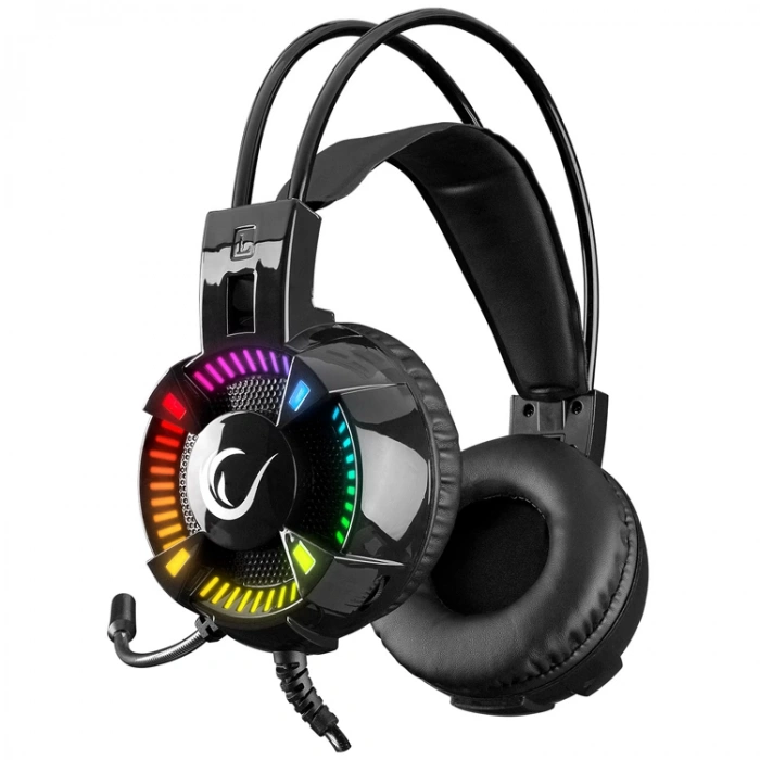 RAMPAGE STYLES SİYAH USB 7.1 RGB GAMİNG MİKROFONLU KULAKLIK