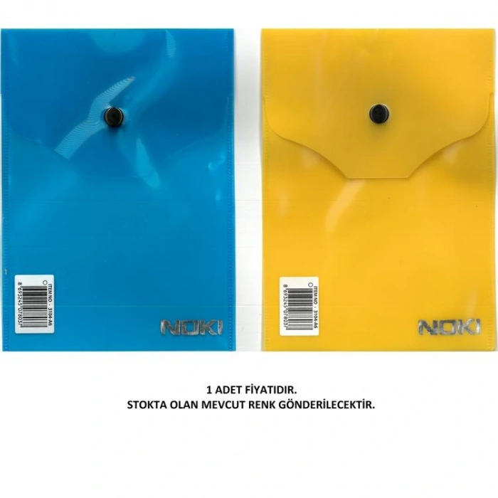 NOKI 3104-A6  ŞEFFAF ÇITÇITLI A6 DOSYA KARIŞIK RENKLİ - TEKLİ