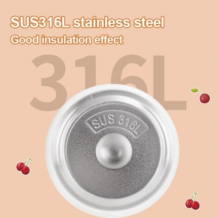 VAGONLİFE DILLER  ÇELİK PİPETLİ / PİPETSİZ KULLANIM SİLİKON TUTMAÇLI EL ASKILI MATARA/TERMOS D9238 600ML