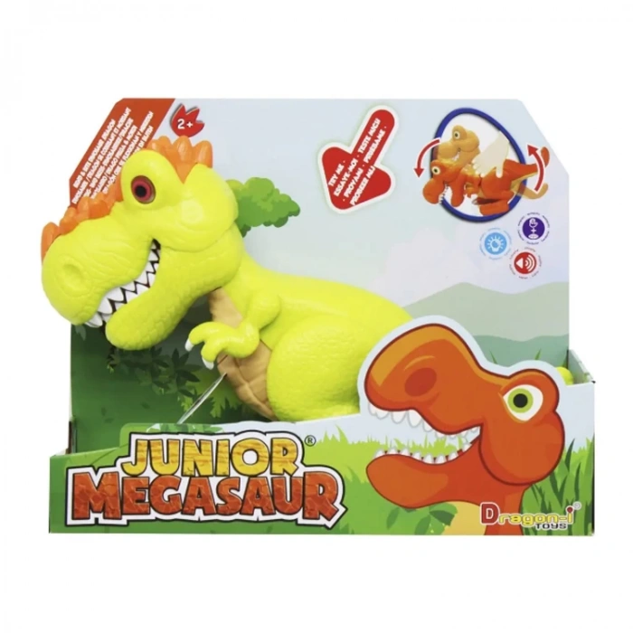 DRAGON TOYS 16916 JUNIOR MEGASAUR SESLİ VE IŞIKLI MİNİ T-REX