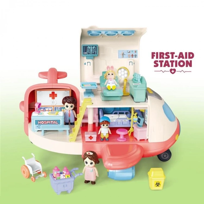 VARDEM GB0513 SESLİ AKSESUARLI AÇILIP KATLANABİLİR HASTANE UÇAK 3+