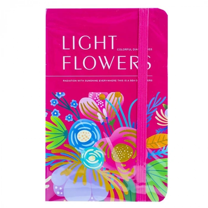 MİKRO A6-07 LIGHT FLOWERS DESENLİ A6 NOT DEFTERİ ÇİZGİLİ 80YP