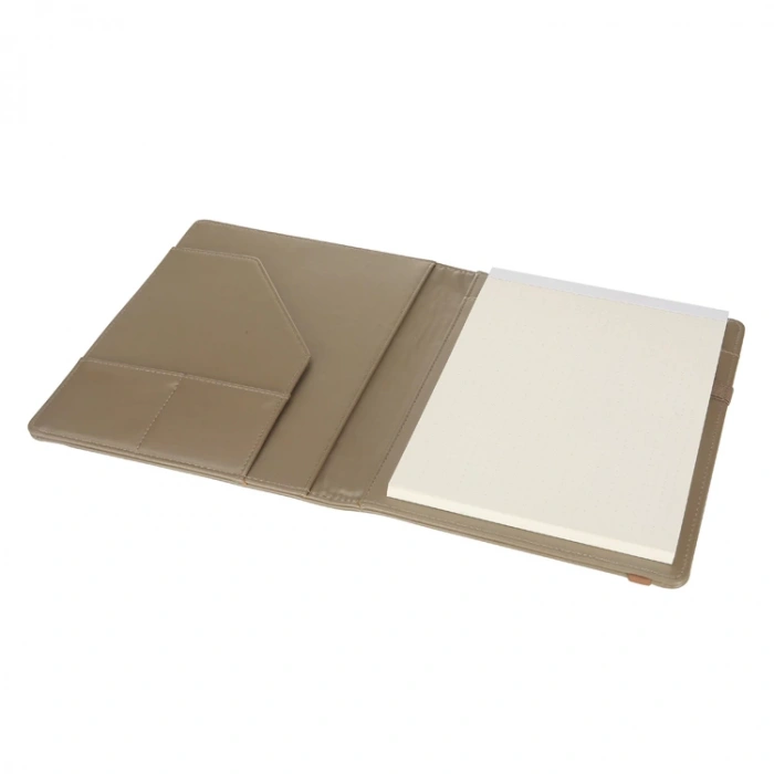 VICTORIAS JOURNALS 5529 NOTEPAD FOLIO VEGAN DERİ 14.8x21cm 100gr. 100 SYF NOKTALI NOTEBOOK DEFTER ZEYTİN