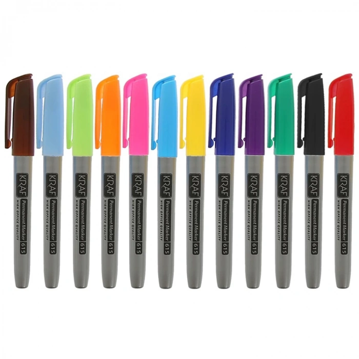 KRAF 615G PERMANENT MARKÖR 12li