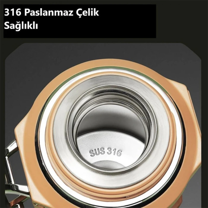 VAGONLİFE  T2013 TKK PASLANMAZ ÇELİK TERMOS 2000 ML GRİ