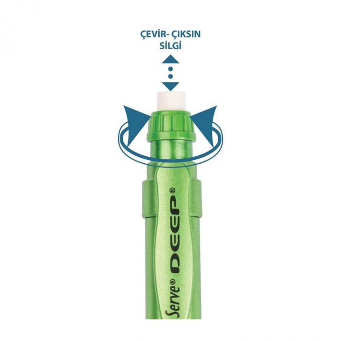 SERVE DEEP MEKANİK VERSATİL KALEM 0.7mm METALİK YEŞİL