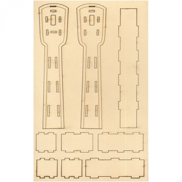 KUMTOYS AHŞAP TOM-3051 AHŞAP GİTAR PUZZLE 21X33