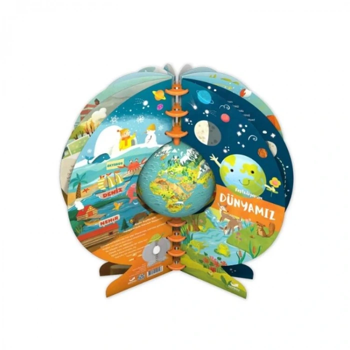 GÜRBÜZ 12012  11 CM KÜRELİ KİTAP -  DÜNYAMIZ