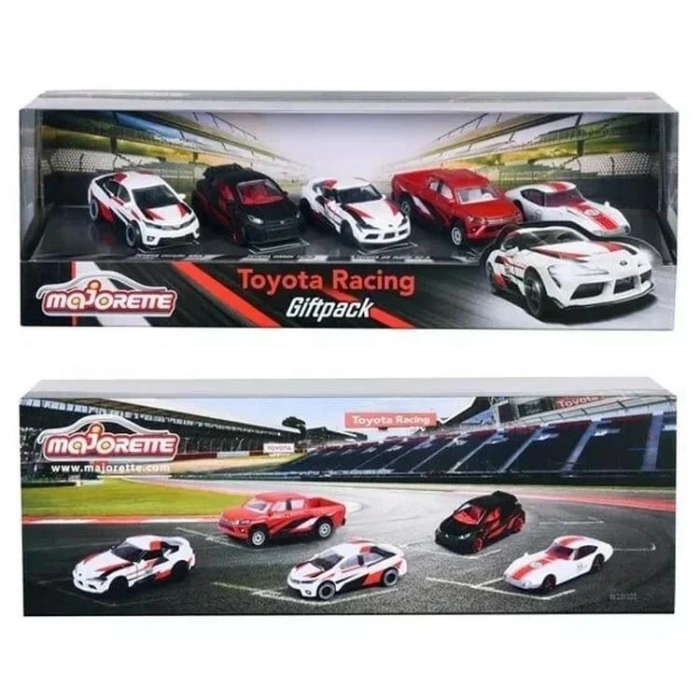 SİMBA MAJORETTE 2053189 TOYOTA RACING SERİSİ 5Lİ ARABA SETİ  1:64 3+
