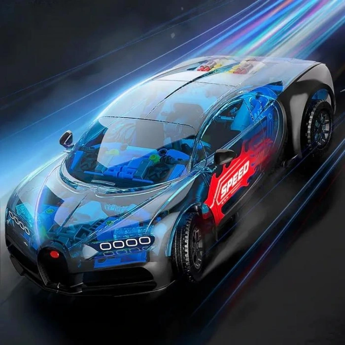 VAGONLIFE JAKI JK8808 MEKNAİK 1:14  BUGATTİ MODEL ARABA 798 PARÇA BLOCK OYUNCAK 8+