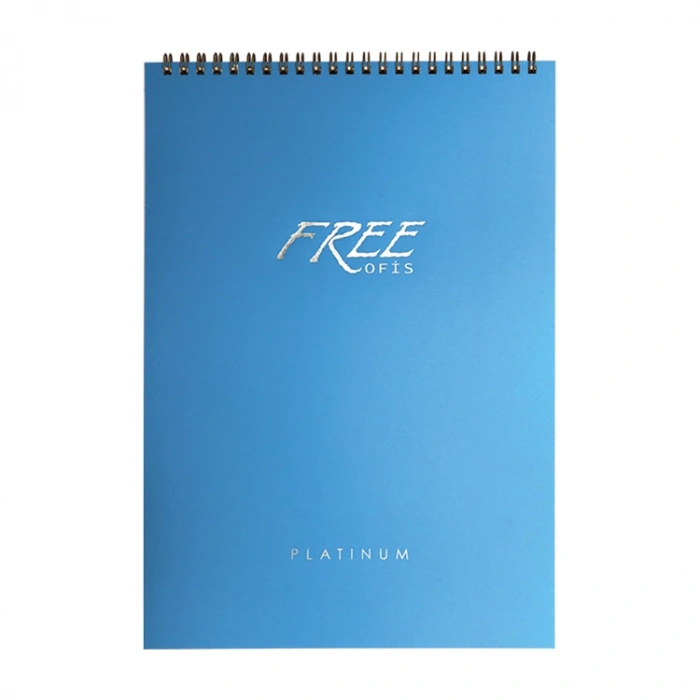 KESKİN FREE PLATİNUM PP KAPAK SPİRALLİ BLOKNOT A4 80 YP. ÇİZGİLİ