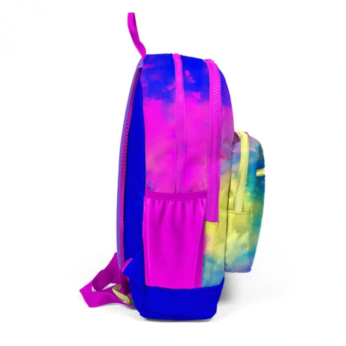 CORAL HIGH 23757 KIDS RENKLİ BATİK DESENLİ DÖRT BÖLMELİ SIRT ÇANTASI