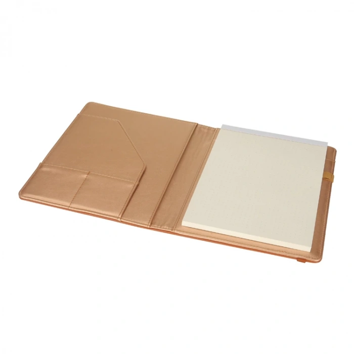 VICTORIAS JOURNALS 5530 NOTEPAD FOLIO VEGAN DERİ 14.8x21cm 100gr. 100 SYF NOKTALI NOTEBOOK DEFTER KAHVERENGİ