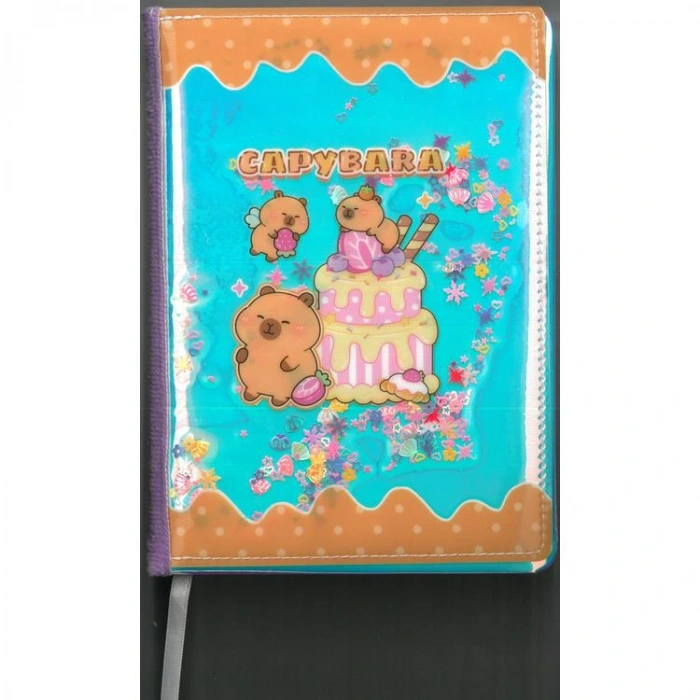 MİKRO GN-646 CAPYBARA SCALY - PULLU PVC KAPAK NOT DEFTERİ 80YP. ÇİZGİLİ  - TEKLİ