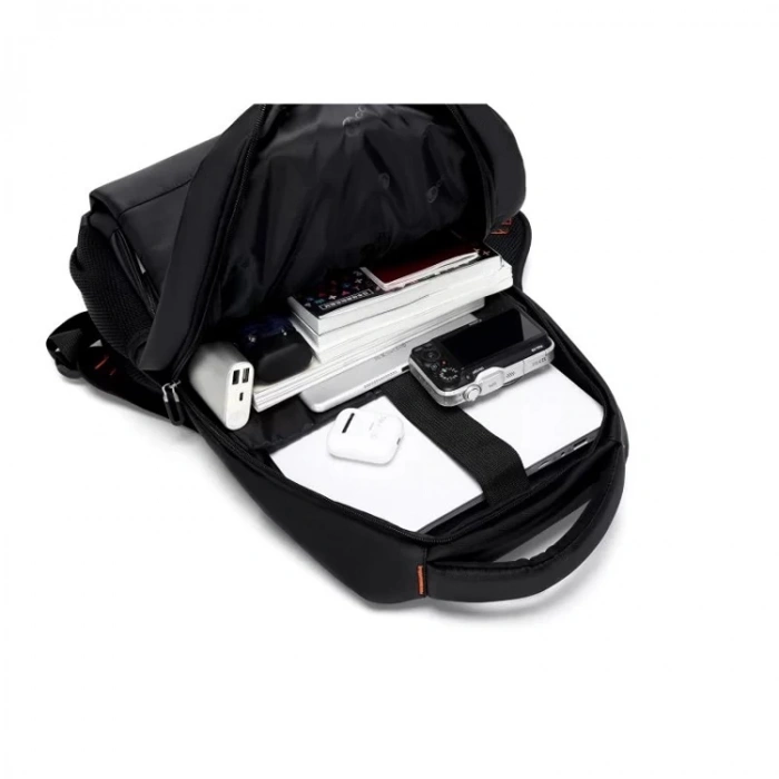 LENOVA LECOO BG04 17 İNÇ LAPTOP BÖLMELİ ÇOK FONKSİYONLU WATERPROOF SIRT ÇANTASI SİYAH