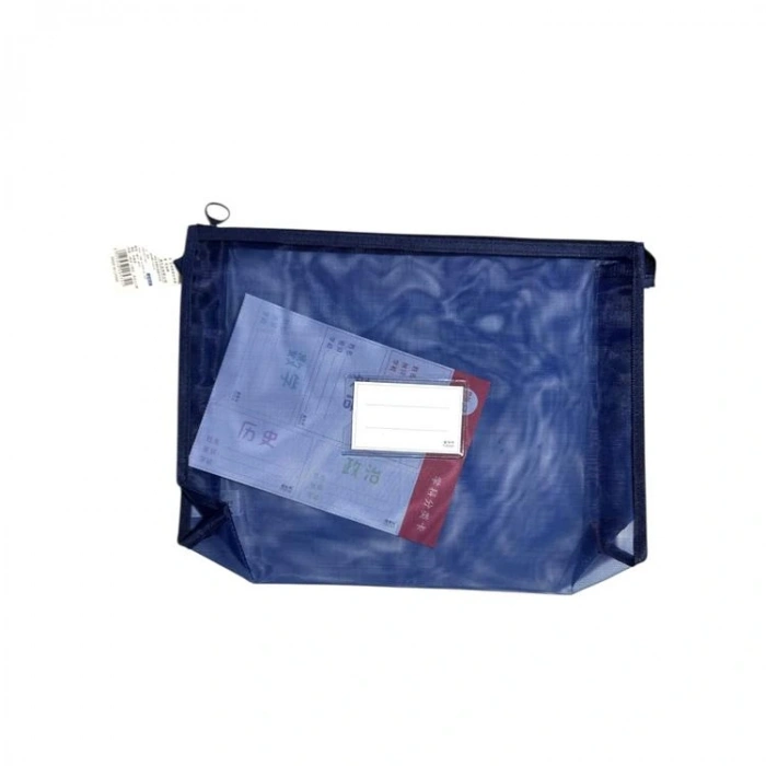 ODAK JD-4102 FERMUARLI FİLELİ PVC KART BÖLÜMLÜ A4 DOSYA (MESH DOSYA) - TEKLİ