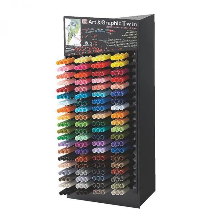 ZIG TUT-80 ART & GRAPHIC TWIN MARKER ÇİFT UCLU KALEMİ COOL GRAY 1