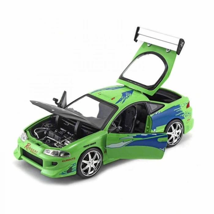 SİMBA JADA 3203007 FAST & FURIOUS 1:23 BRIANS MITSUBISHI ECLIPSE DIE CAST METAL ARABA KUTULU 8+