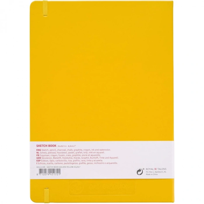 TALENS ART CREATION SKETCHBOOK 21X30 cm 140 gr. 80YP. ESKİZ DEFTERİ ALTIN SARI - RT9314113M