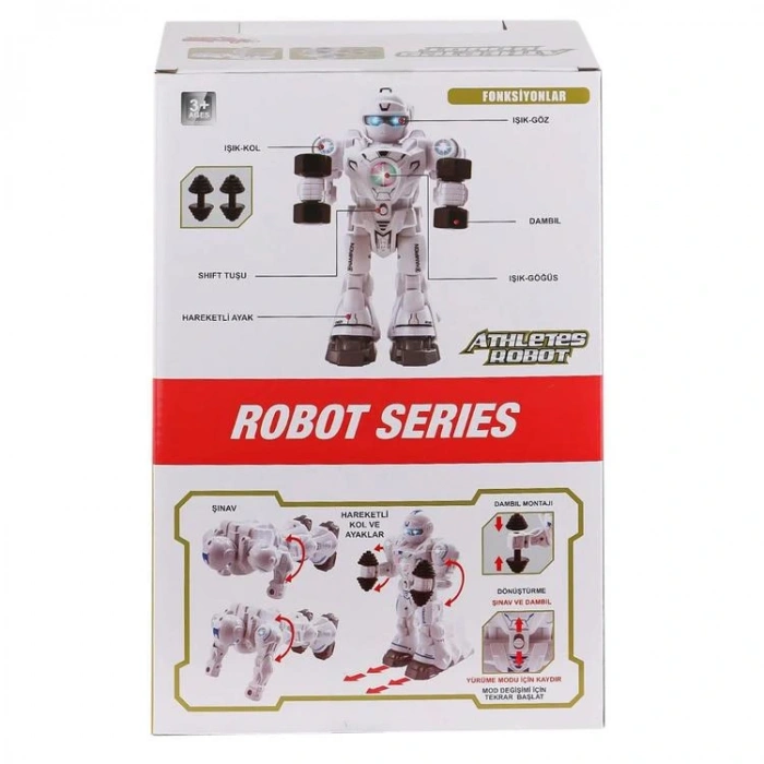 VARDEM 6026 HAREKETLİ SESLİ IŞIKLI PİLLİ ATLETİK SPORCU ROBOT 6+