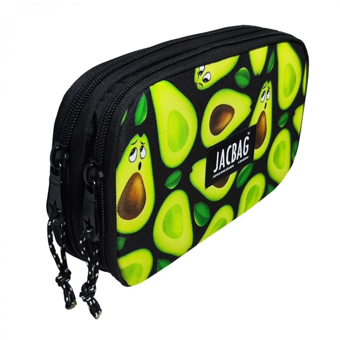 JACBAG DUAL COVER JAC-11 OVAL- ÇİFT KAPAKLI KALEM ÇANTASI