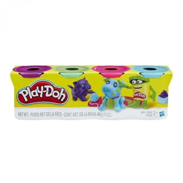 PLAY-DOH OYUN HAMURU 4LÜ 448gr.  HAS- B5517