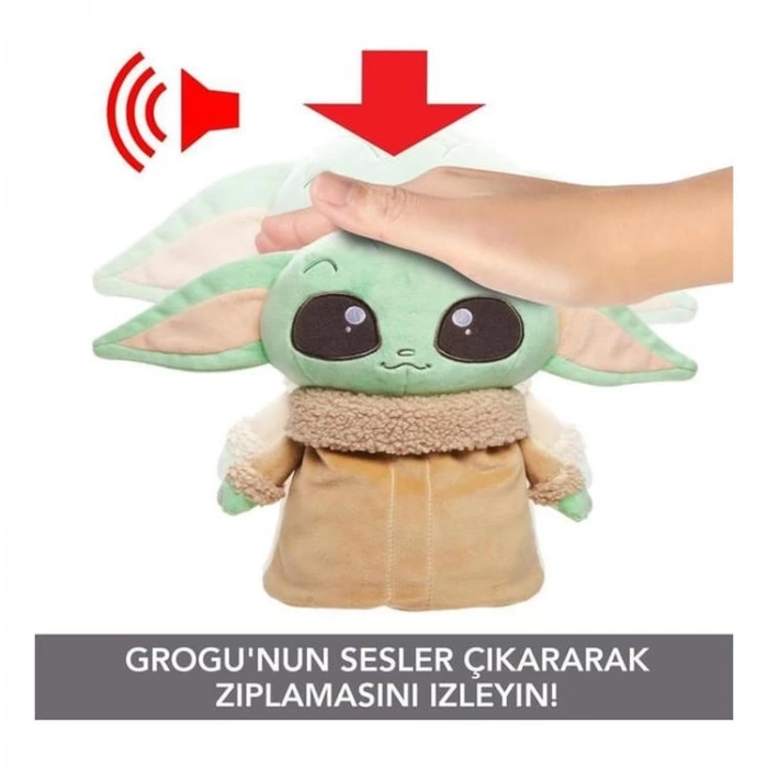 MATTEL HPG48 ROULETTE STAR WARS JUMPING GROGU PELUŞ