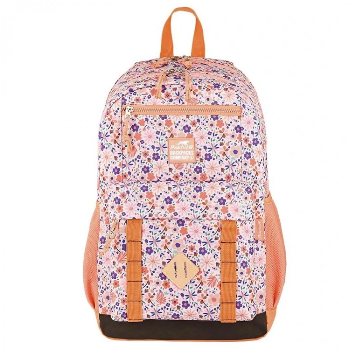 PANTHER PT-5183 FLOWERS 4 GÖZLÜ SIRT ÇANTASI