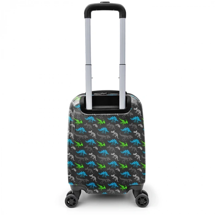 CORAL HIGH 16750 GRİ DİNOZOR DESENLİ ÇOCUK VALİZİ
