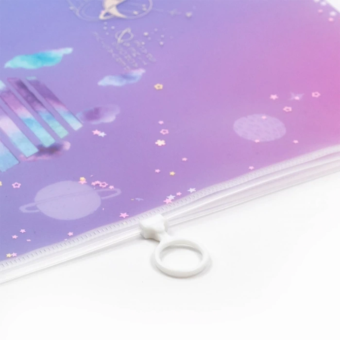 SÜDOR SB32  A4 DESENLİ FERMUARLI DOSYA PULLU