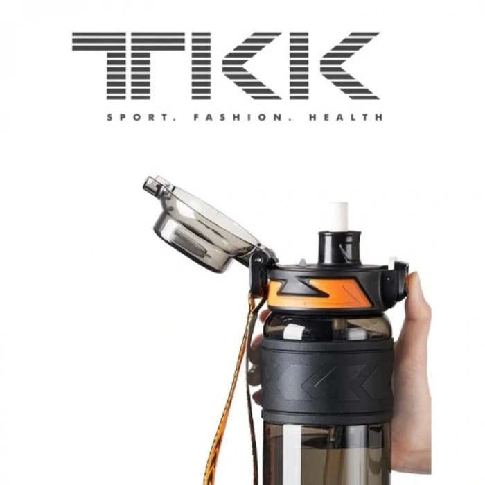 VAGONLİFE T1020 TKK PİPETLİ SÜZGEÇLİ TRİTAN MATARA SİYAH 800ml