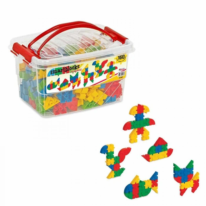 DEDE 01907 KUTULU SMART BLOCKS BOX LEGO  160 PARÇA