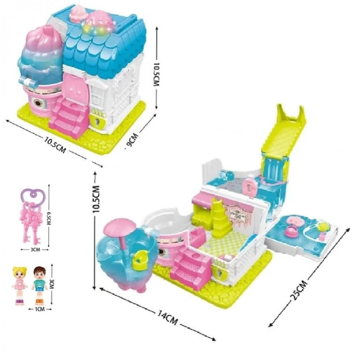 VARDEM QF29 AÇILIR KATLANIR IŞIKLI SESLİ AKSESUARLI EV SERİSİ 3+