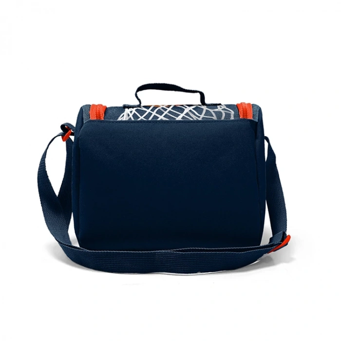 CORAL HIGH 22765 KİDS LACİVERT TURUNCU BASKETBOL DESENLİ THERMO BESLENME ÇANTASI