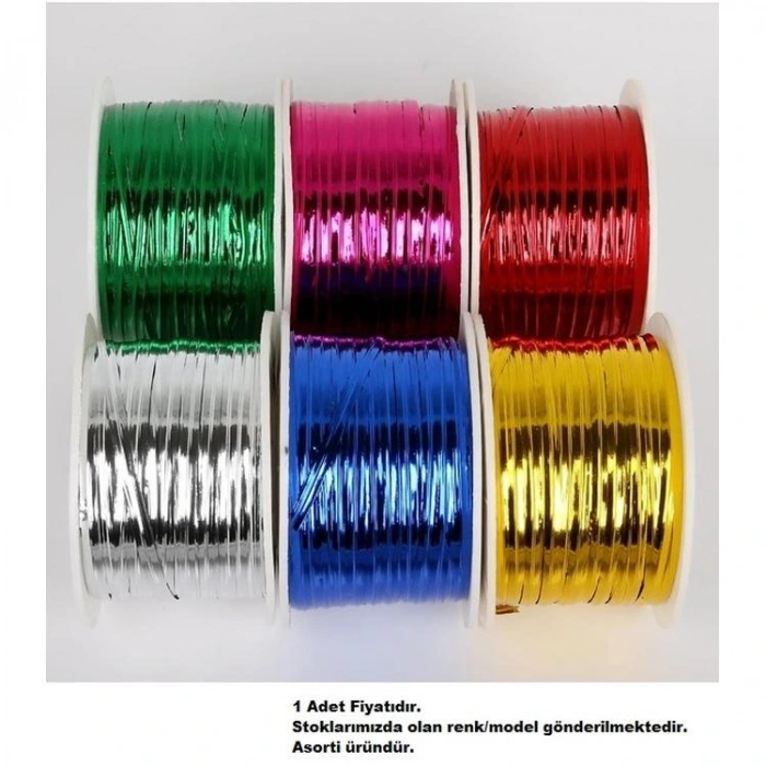 PUTİ 01975 RENKLİ METALİK TEL İP KARIŞIK RENKLİ 15MT (ADET)